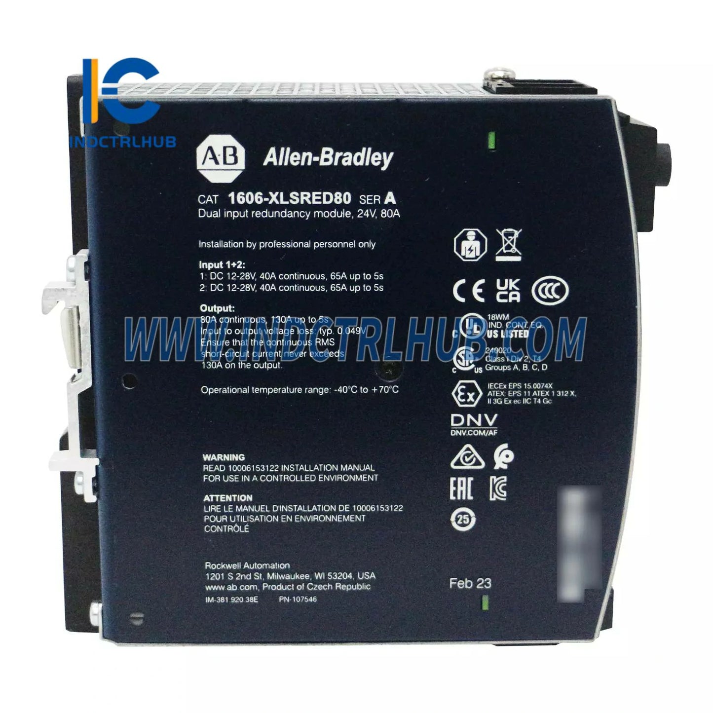 ALLEN BRADLEY 1606-XLSRED80 Модул за излишък за DC захранващи системи