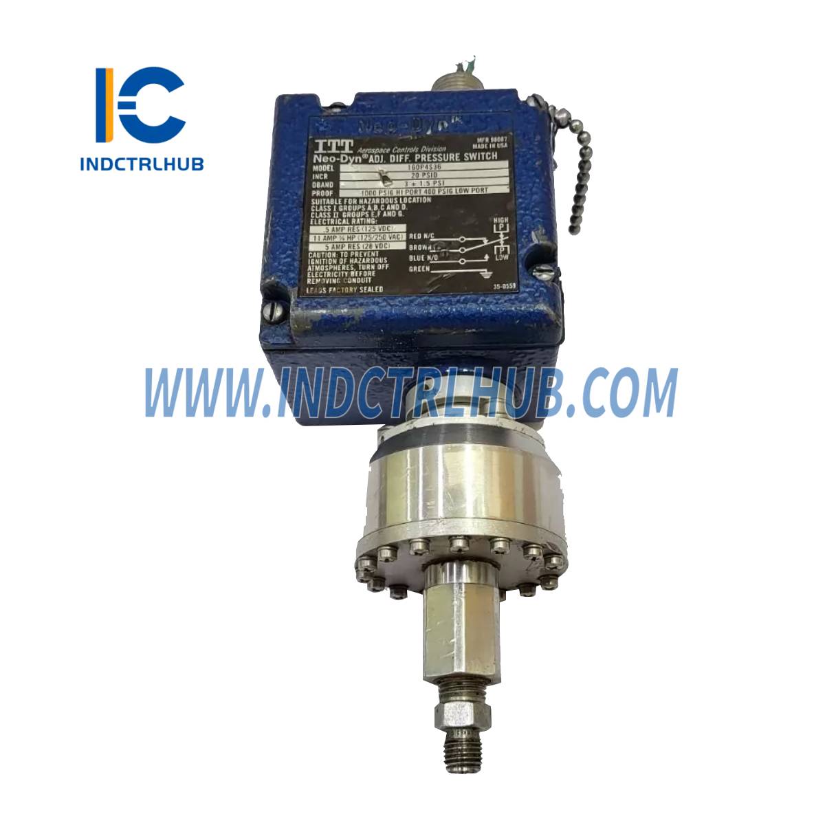 ITT 160P4S36 Adjustable Differential Pressure Switch