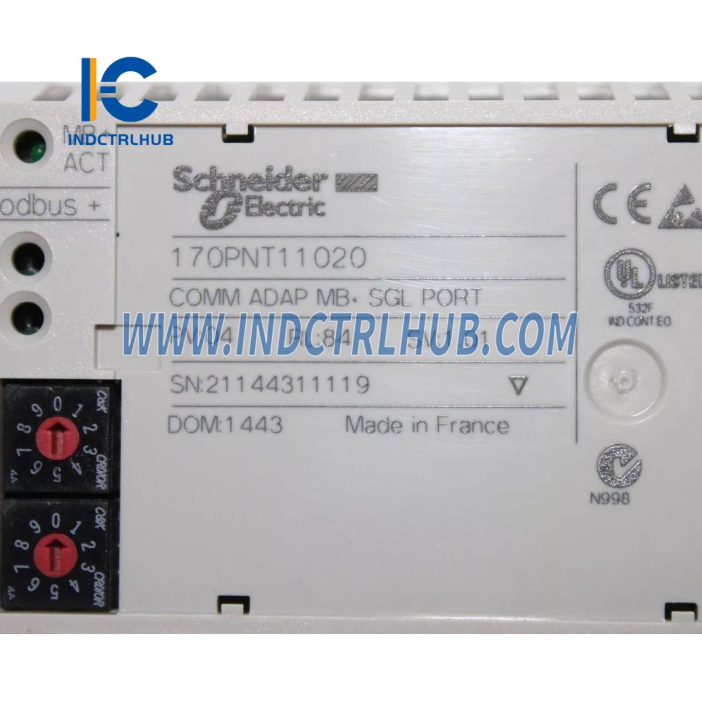 Adaptateur de communication Schneider 170PNT11020 Modbus Plus
