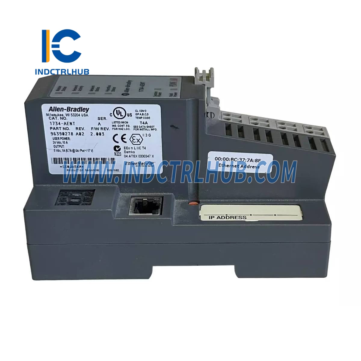 ADAPTADOR EtherNet/IP POINT I/O ALLEN BRADLEY 1734-AENT/A