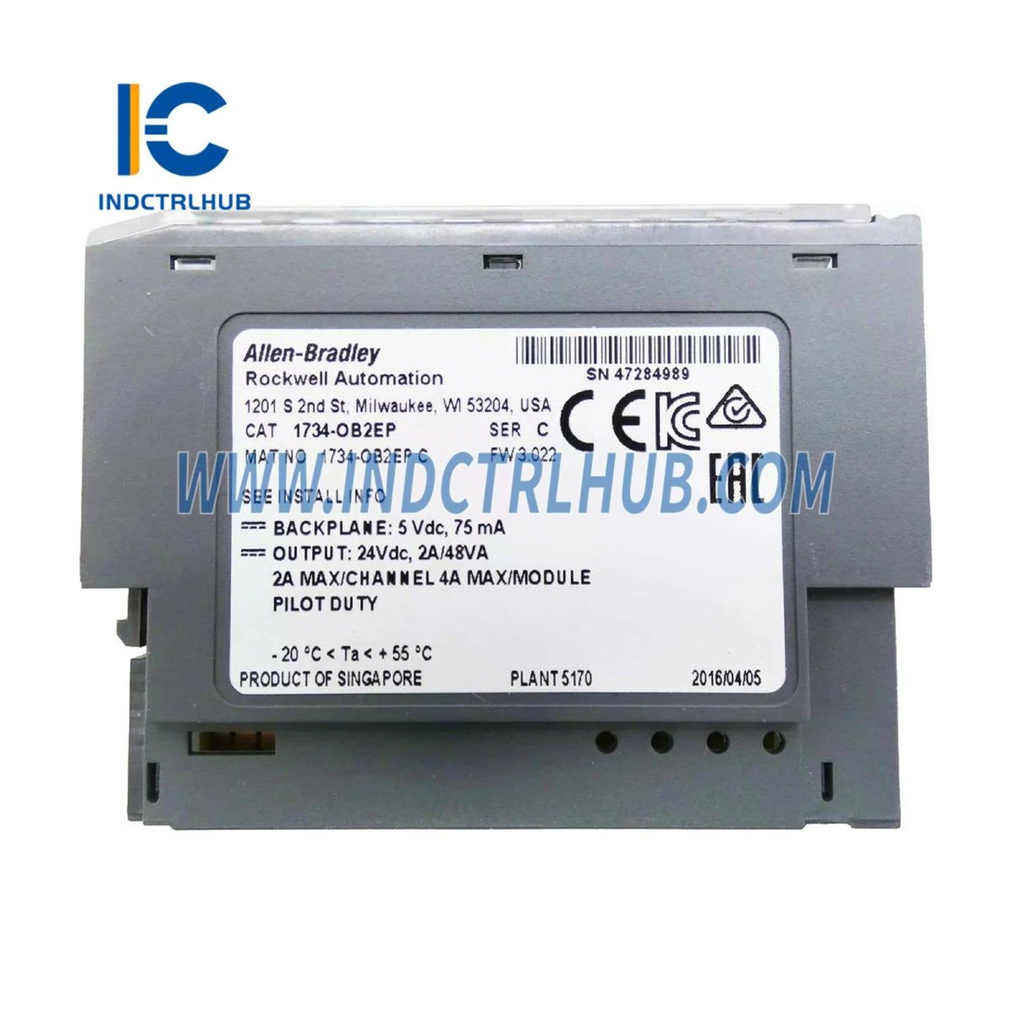ALLEN BRADLEY 1734-OB2EP Қорғалған Сандық Түзу Ток Шығару Модулі