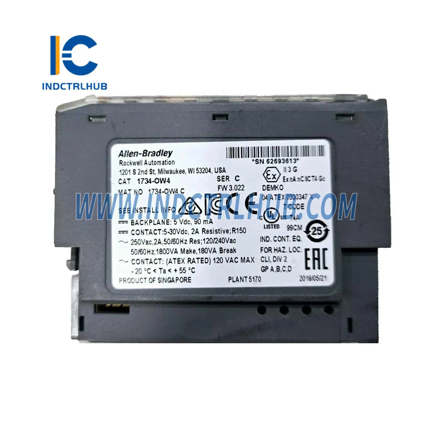 ALLEN BRADLEY 1734-OW4 Electromechanical Relay Output Module