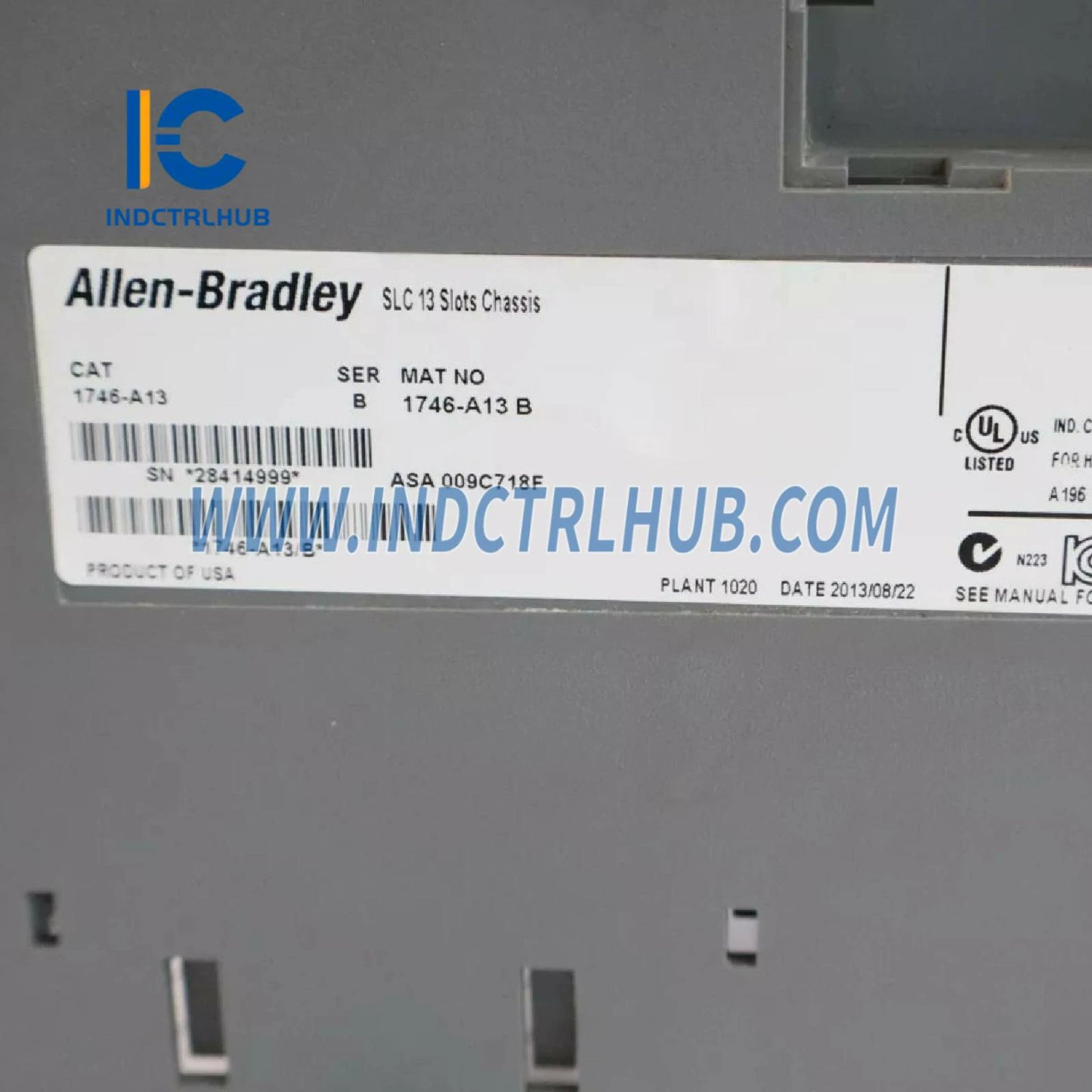 ALLEN BRADLEY 1746-A13/B SLC-chassis, Reeks B