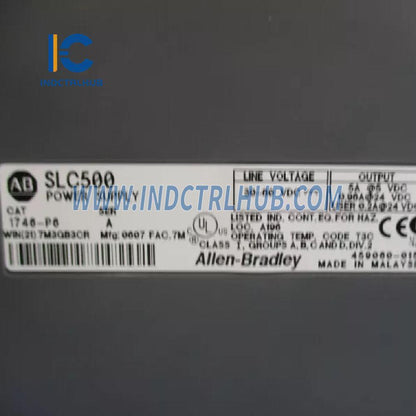 "Allen-Bradley SLC 500 1746-P6 Catu Daya Pemasangan Rak"