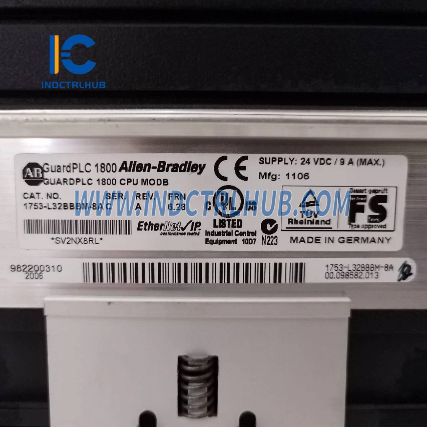 ALLEN BRADLEY 1753-L28BBBM Controlador GuardPLC 1800
