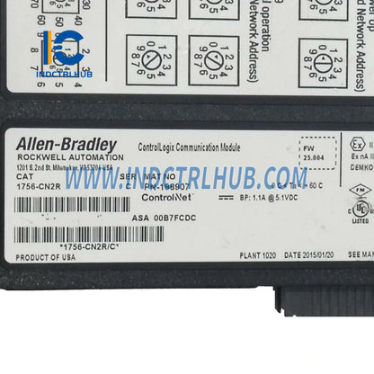 ALLEN BRADLEY 1756-CN2R/C ControlLogix Zaxira ControlNet Aloqa Moduli
