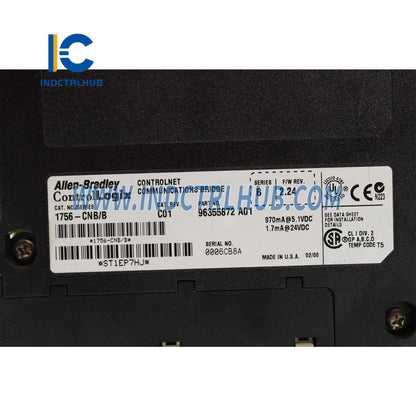 آلن برادلی 1756-CNB/B ماژول پل کنترل‌نت کنترل‌لوژیکس
