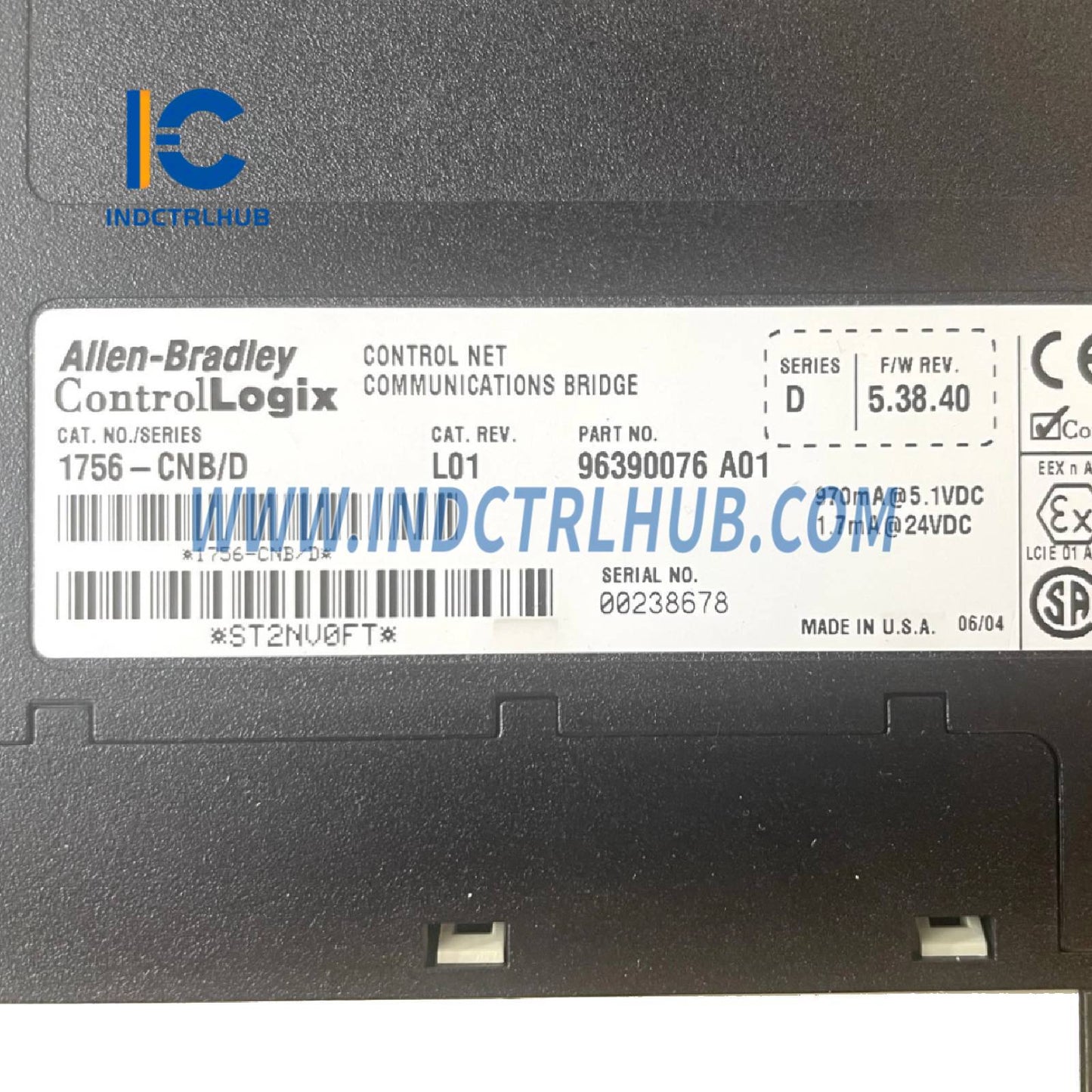 ALLEN BRADLEY 1756-CNB/D Módulo Puente ControlLogix ControlNet