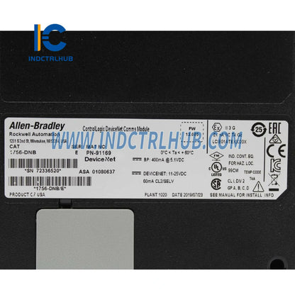 آلن برادلی 1756-DNB/E ماژول پل DeviceNet کنترل‌لاژیکس