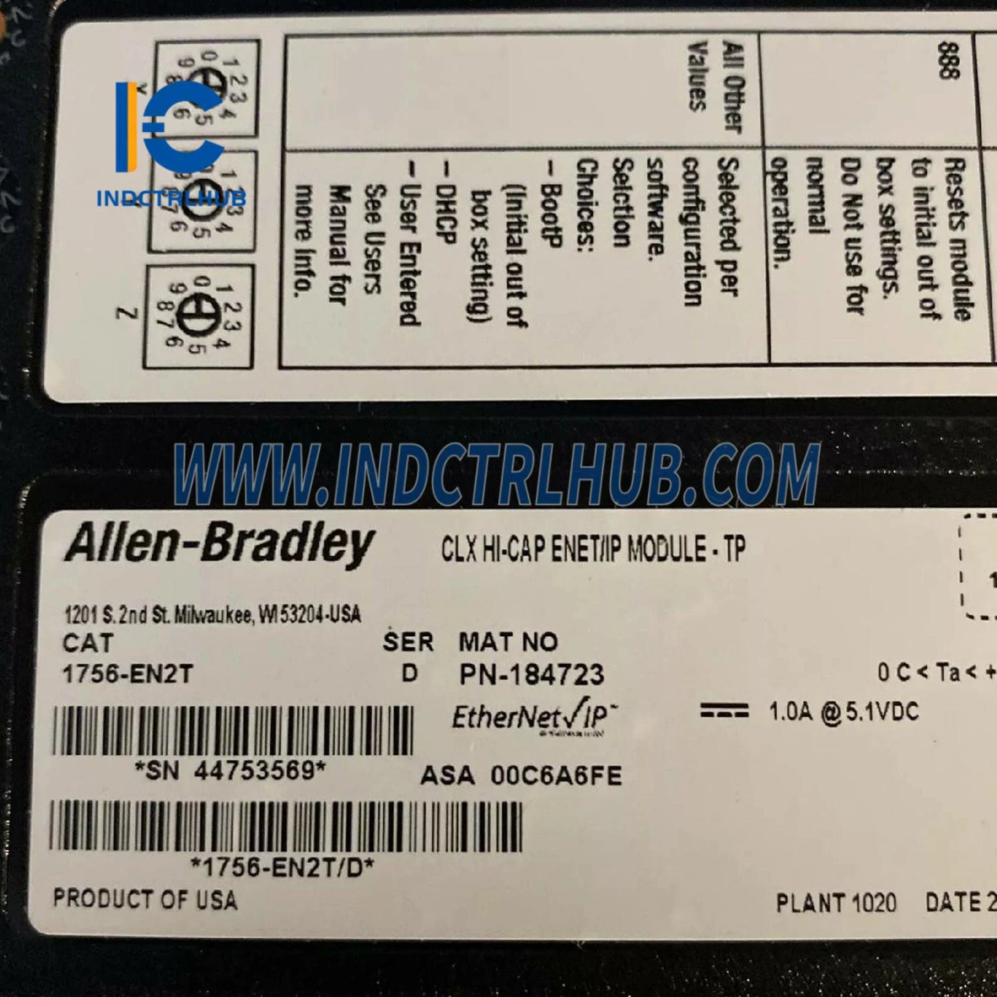 Allen-Bradley 1756-EN2T/D EtherNet/IP Modules