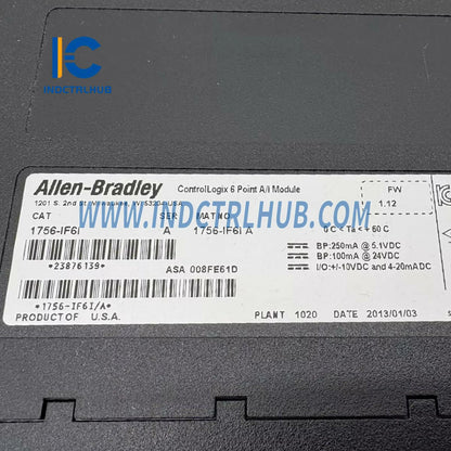 Allen-Bradley 1756-IF6I Geïsoleerde A/I Module