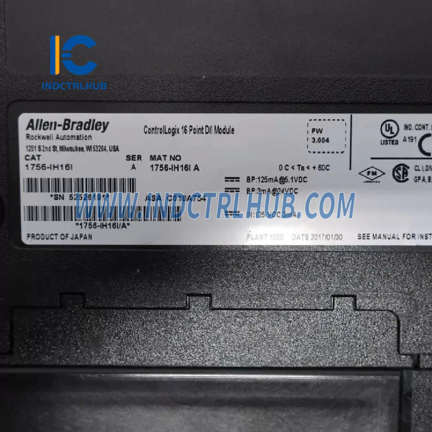 ALLEN BRADLEY 1756-IH16I ControlLogix 16 tačaka digitalni ulazni modul