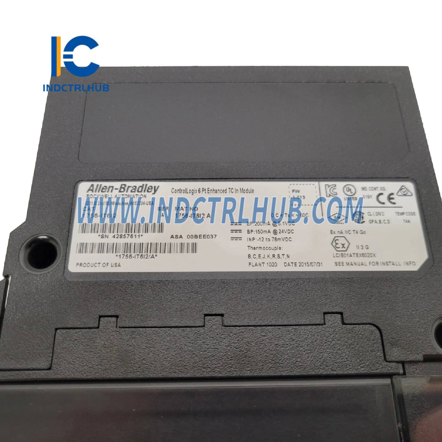ALLEN BRADLEY 1756-IT6I2 ControlLogix Verbesserte Isolierte Thermoelement/mV Eingabemodul