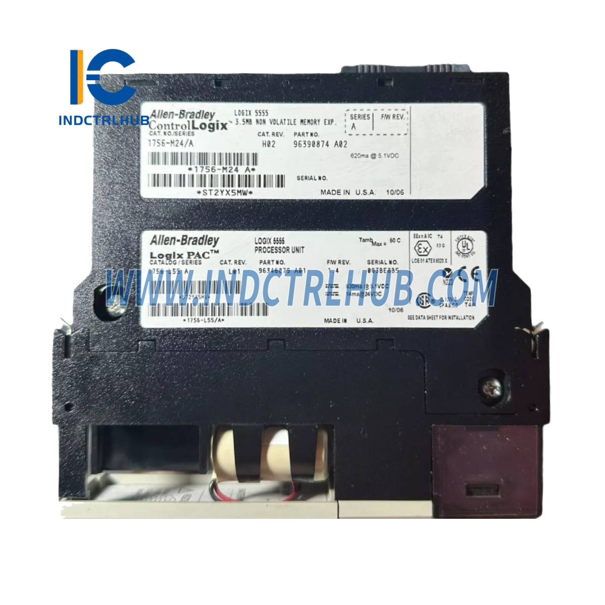 ALLEN BRADLEY 1756-L55M24 LOGIX5555 ПРОЦЕССОР / 3.5МБ НВ ПАМЯТЬ
