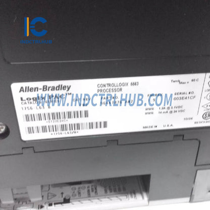 ALLEN BRADLEY 1756-L63/B ControlLogix Controller and Memory Board