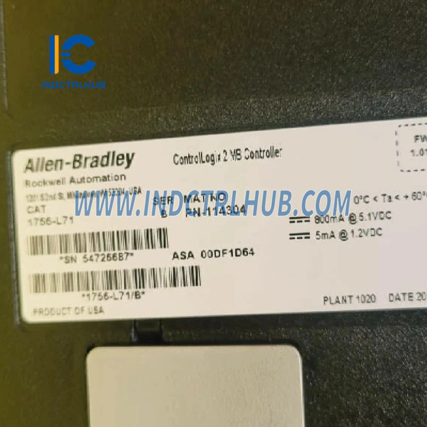 ALLEN BRADLEY 1756-L71/B ControlLogix 5571 riadiaci modul