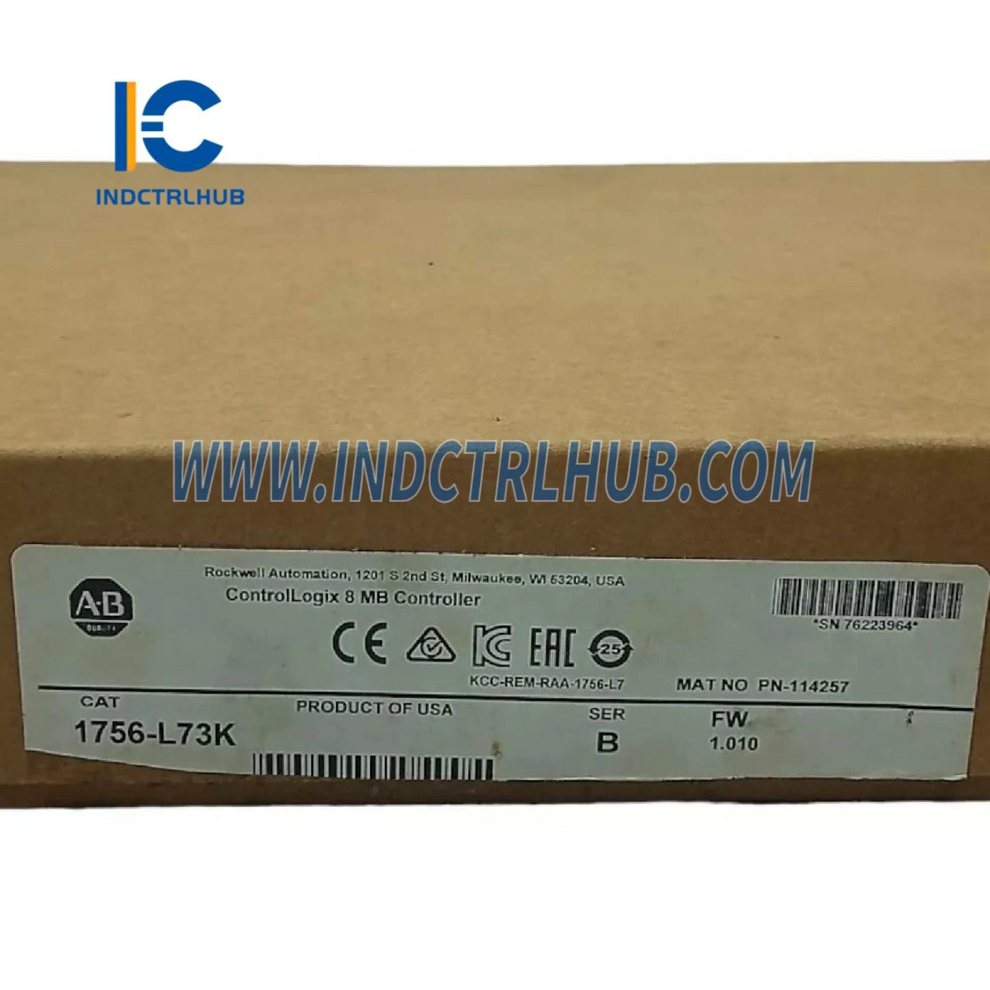 ALLEN BRADLEY 1756-L73K ControlLogix 5570 Seriyali Boshqaruvchi