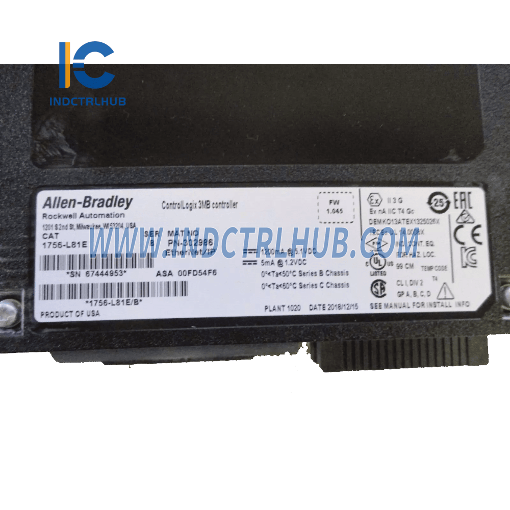 Allen-Bradley 1756-L81E ControlLogix 5580 Controllers