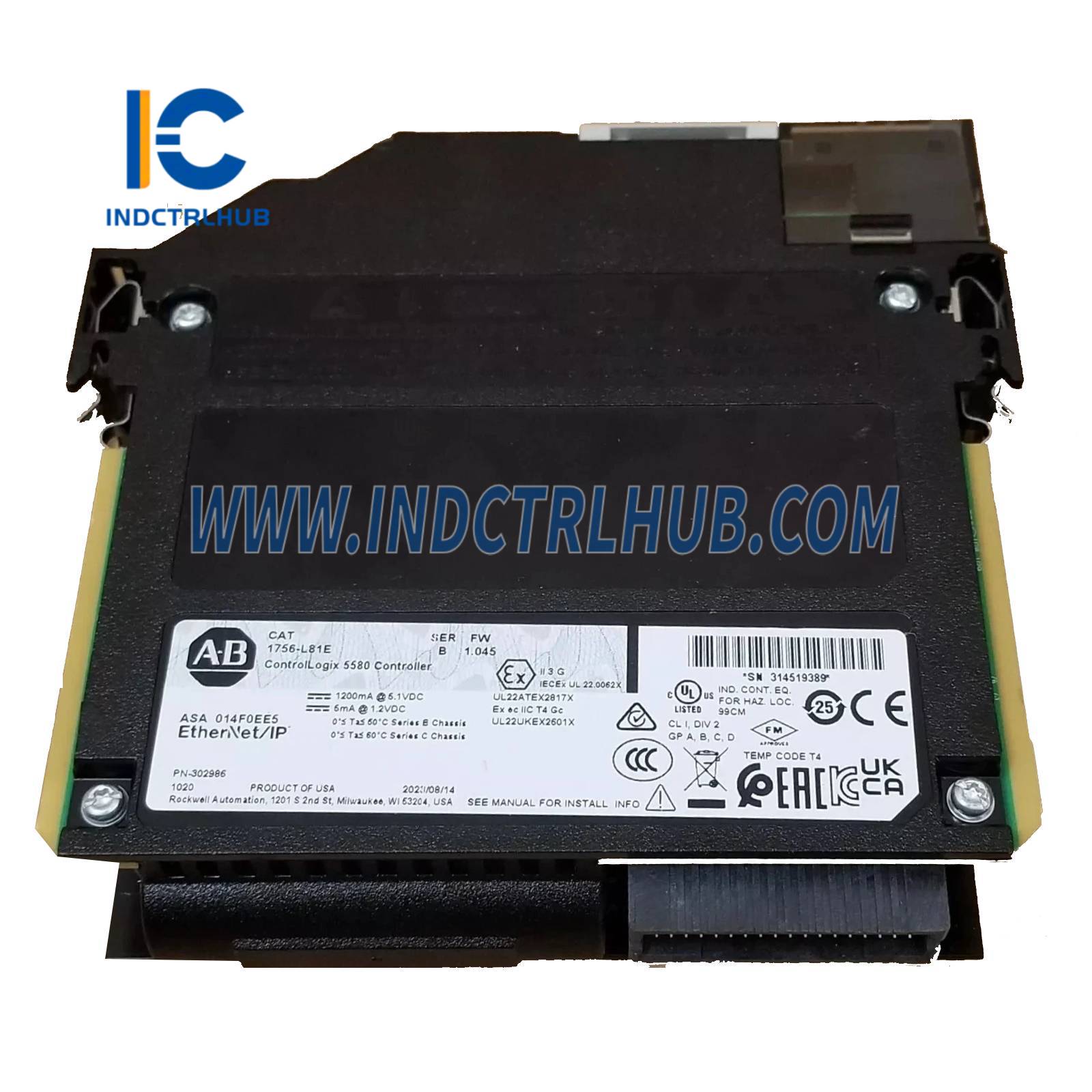 ALLEN BRADLEY 1756-L81E/B ControlLogix 5580 Controller
