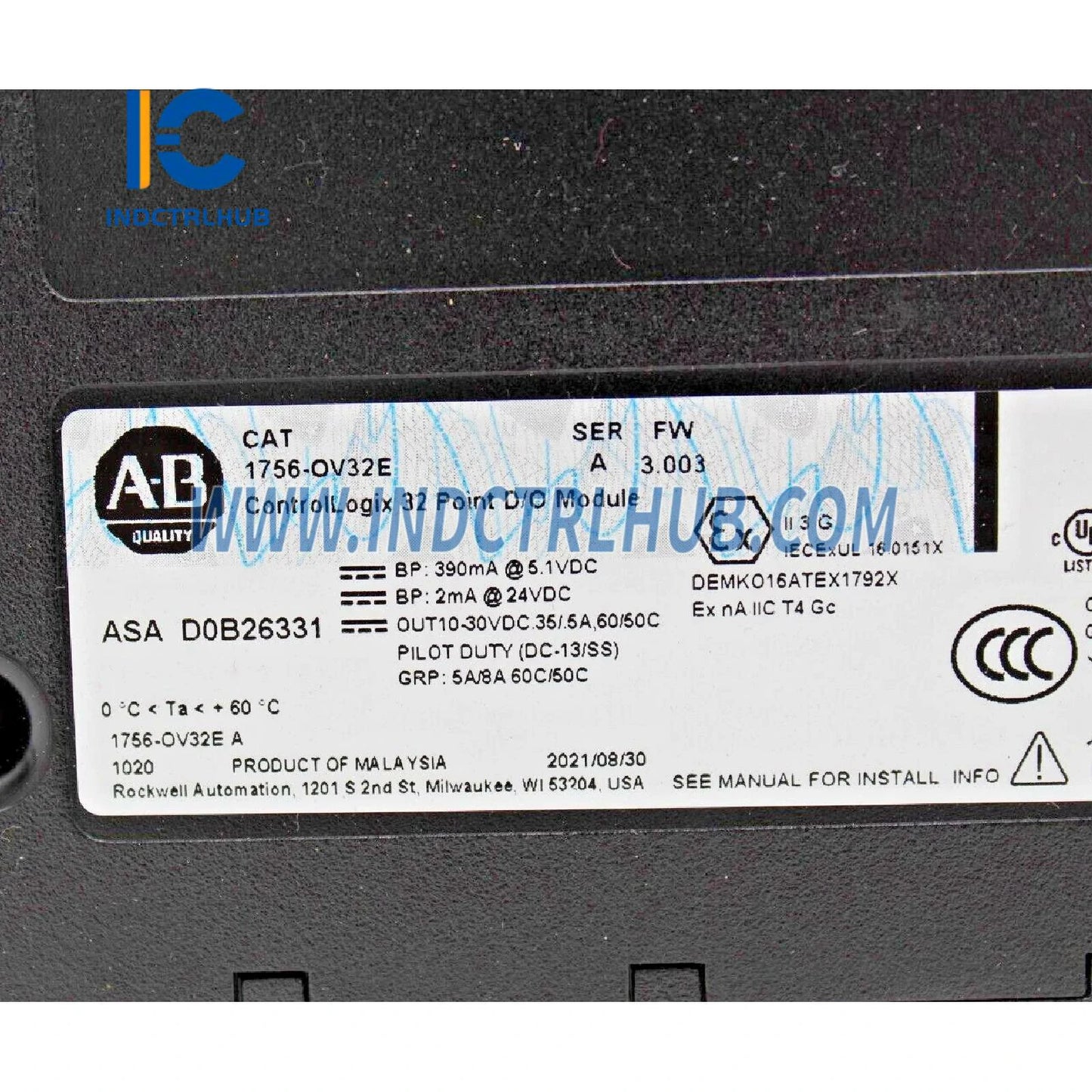 ALLEN BRADLEY 1756-OV32E Mô-đun Đầu ra Sinking Điện tử Có Cầu chì DC ControlLogix