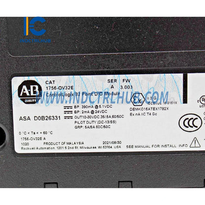 ALLEN BRADLEY 1756-OV32E Mô-đun Đầu ra Sinking Điện tử Có Cầu chì DC ControlLogix