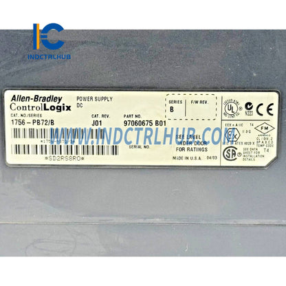 ALLEN BRADLEY 1756-PB72/B ControlLogix стандартный источник питания постоянного тока