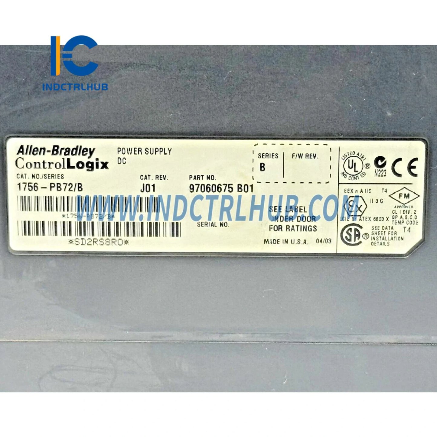 ALLEN BRADLEY 1756-PB72/B Bộ nguồn điện DC tiêu chuẩn ControlLogix