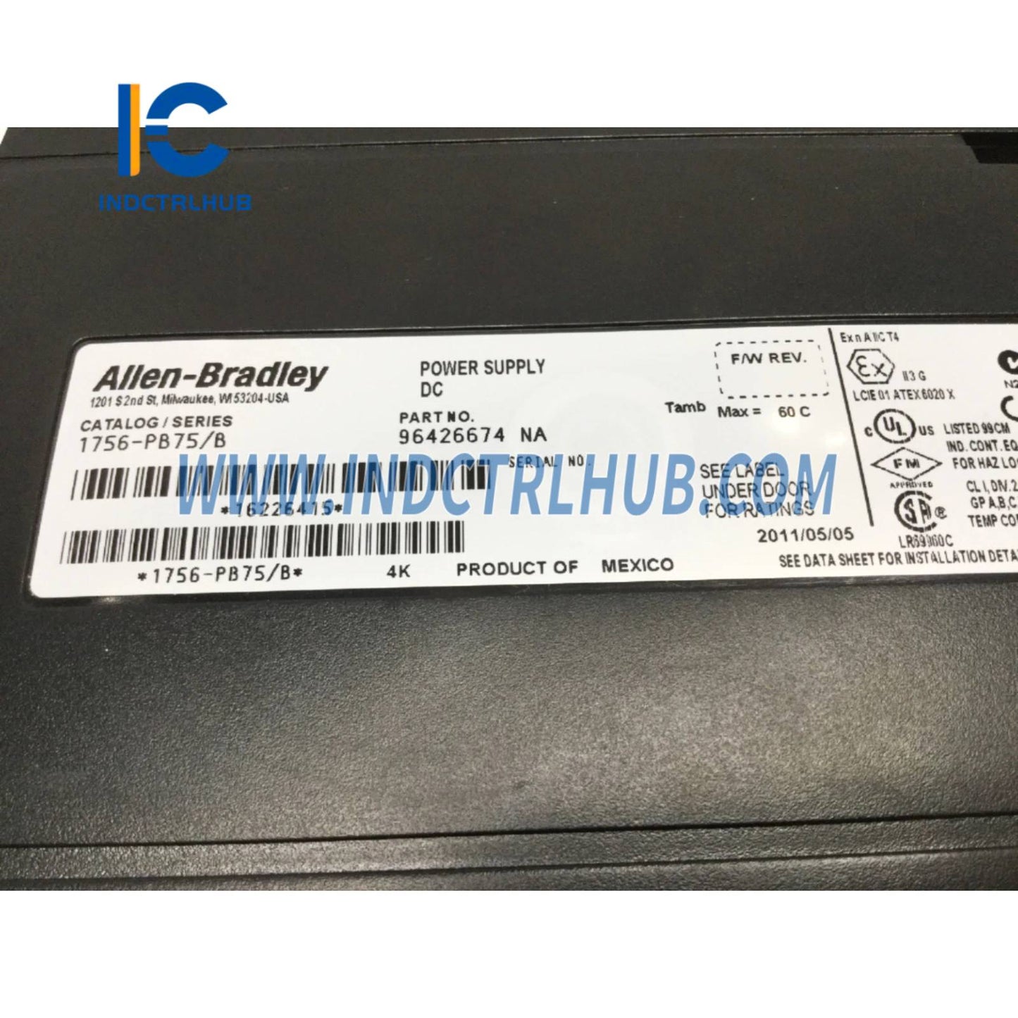ALLEN BRADLEY 1756-PB75/B Bộ nguồn điện DC tiêu chuẩn ControlLogix