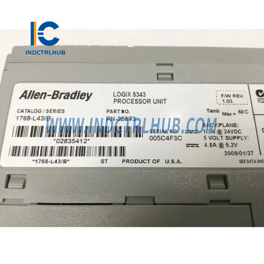 Allen-Bradley 1768-L43/B CompactLogix sorozatú ipari vezérlő