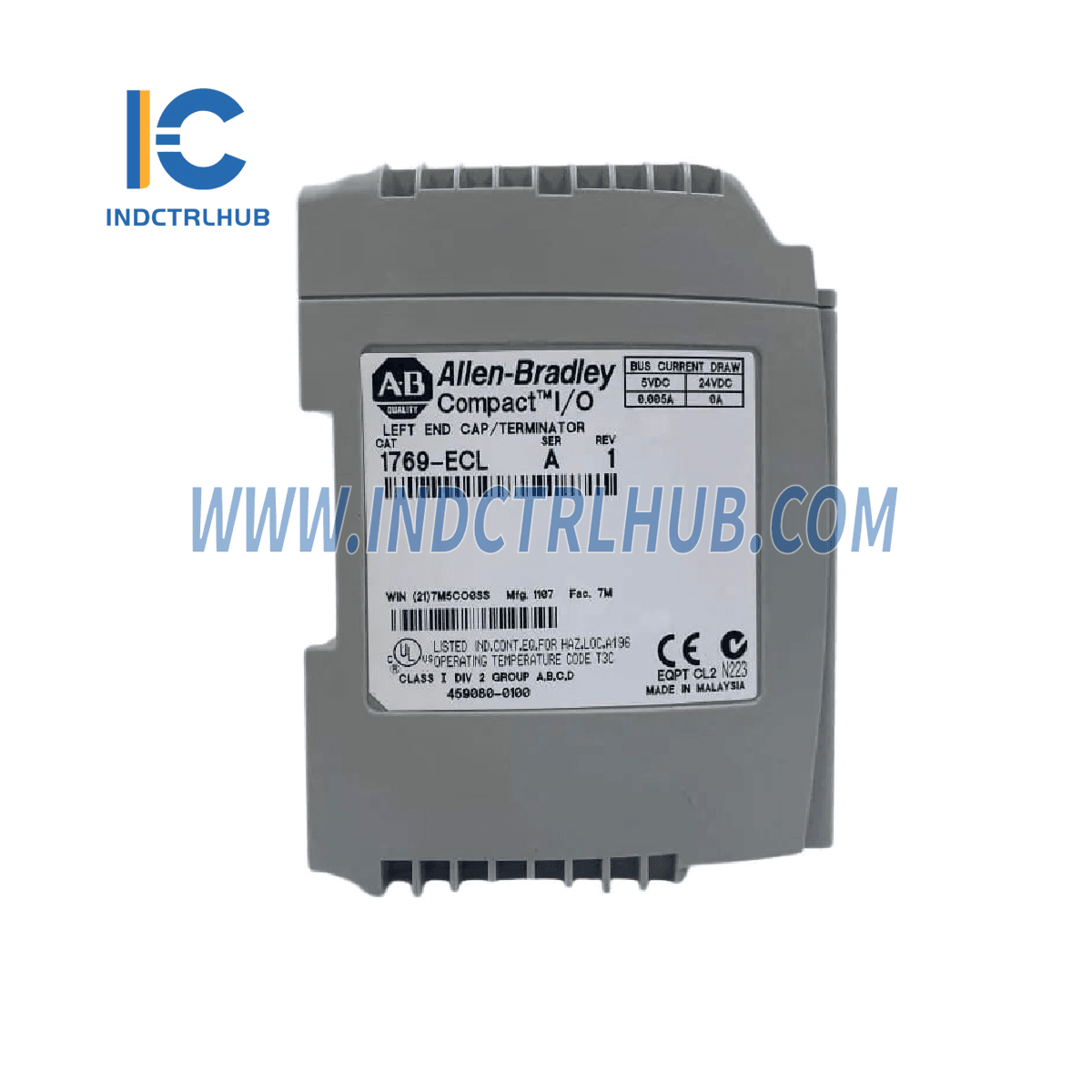 Allen-Bradley 1769-ECL CompactLogix Tampa Lateral Esquerda