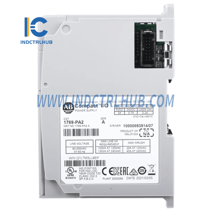 Allen-Bradley 1769-PA2 CompactLogix AC 2A/0.8A Power Supply