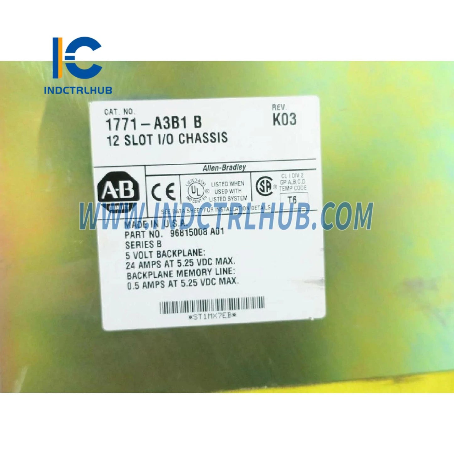 چاسی ورودی/خروجی یونیورسال ۱۲ اسلات ALLEN BRADLEY 1771-A3B1