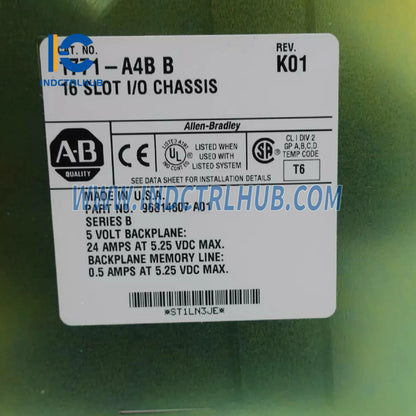 ALLEN BRADLEY 1771-A4B 16 Slots Universal Input/Output Chassis
