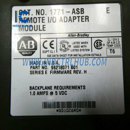 ALLEN BRADLEY 1771-ASB PLC-5 Универсален модул адаптер за дистанционен вход/изход