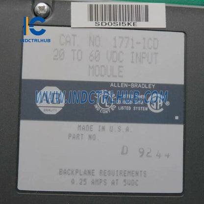 Technical Datasheet and Specifications for 1771-ICD Allen-Bradley Module