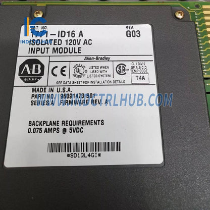 Allen-Bradley PLC5 1771-ID16 Isolated AC/Dc input Module