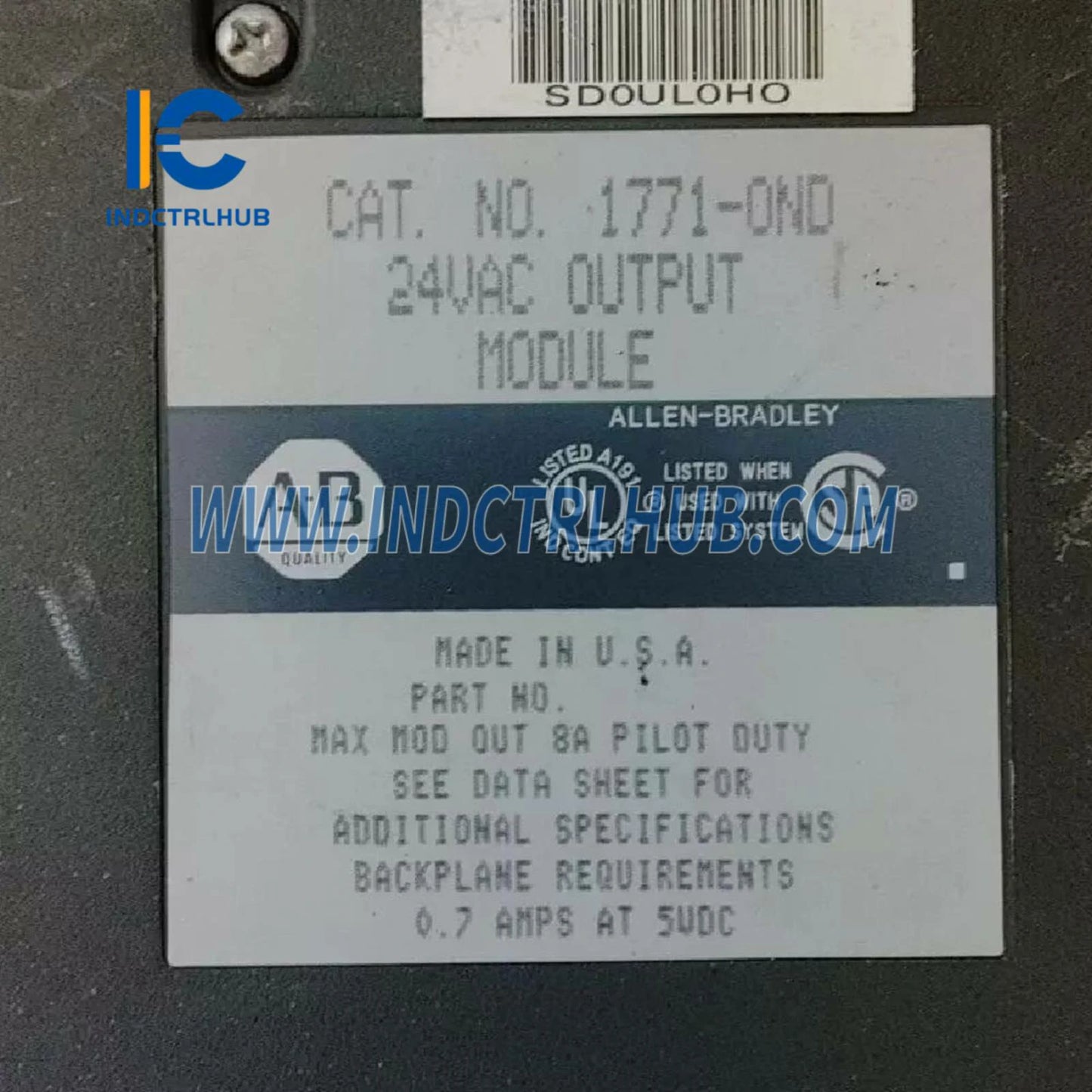 Allen-Bradley PLC5 1771-OND Seriya B AC Chiqish Moduli