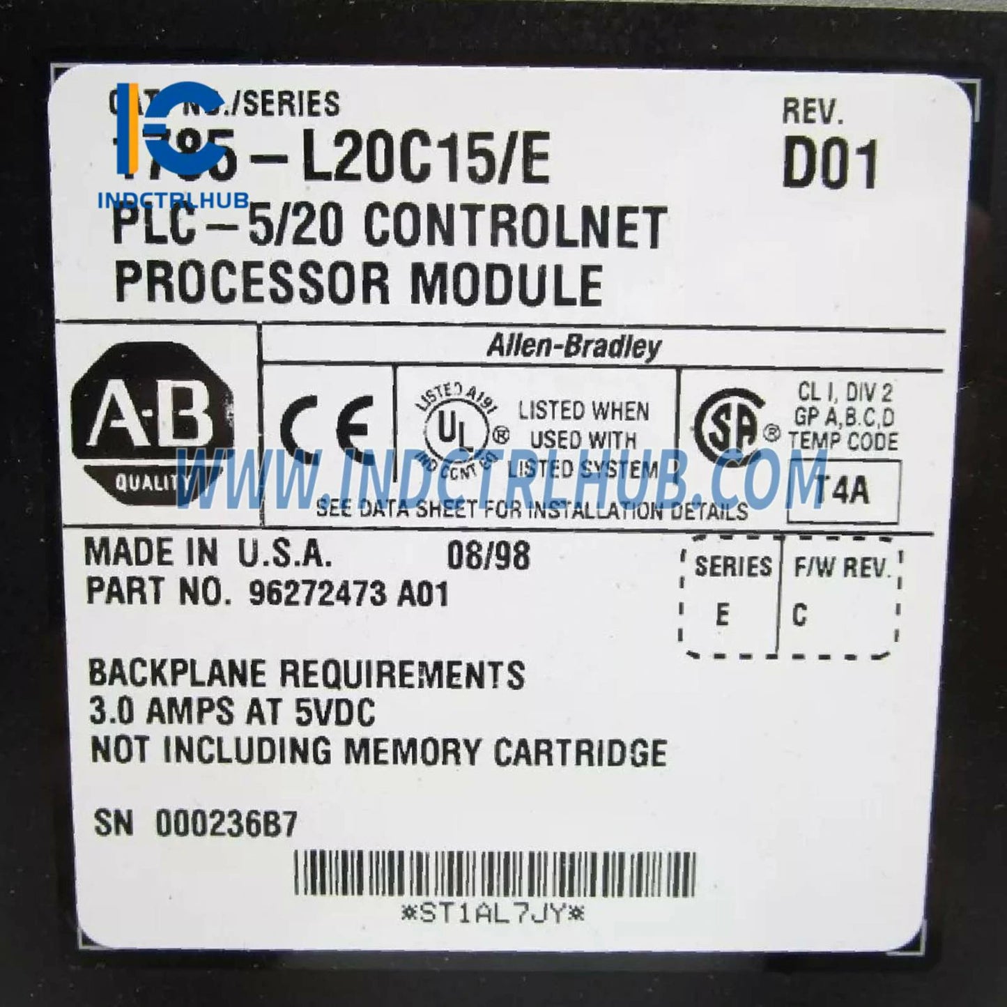 Allen-Bradley 1785-L20C15 programmable controller