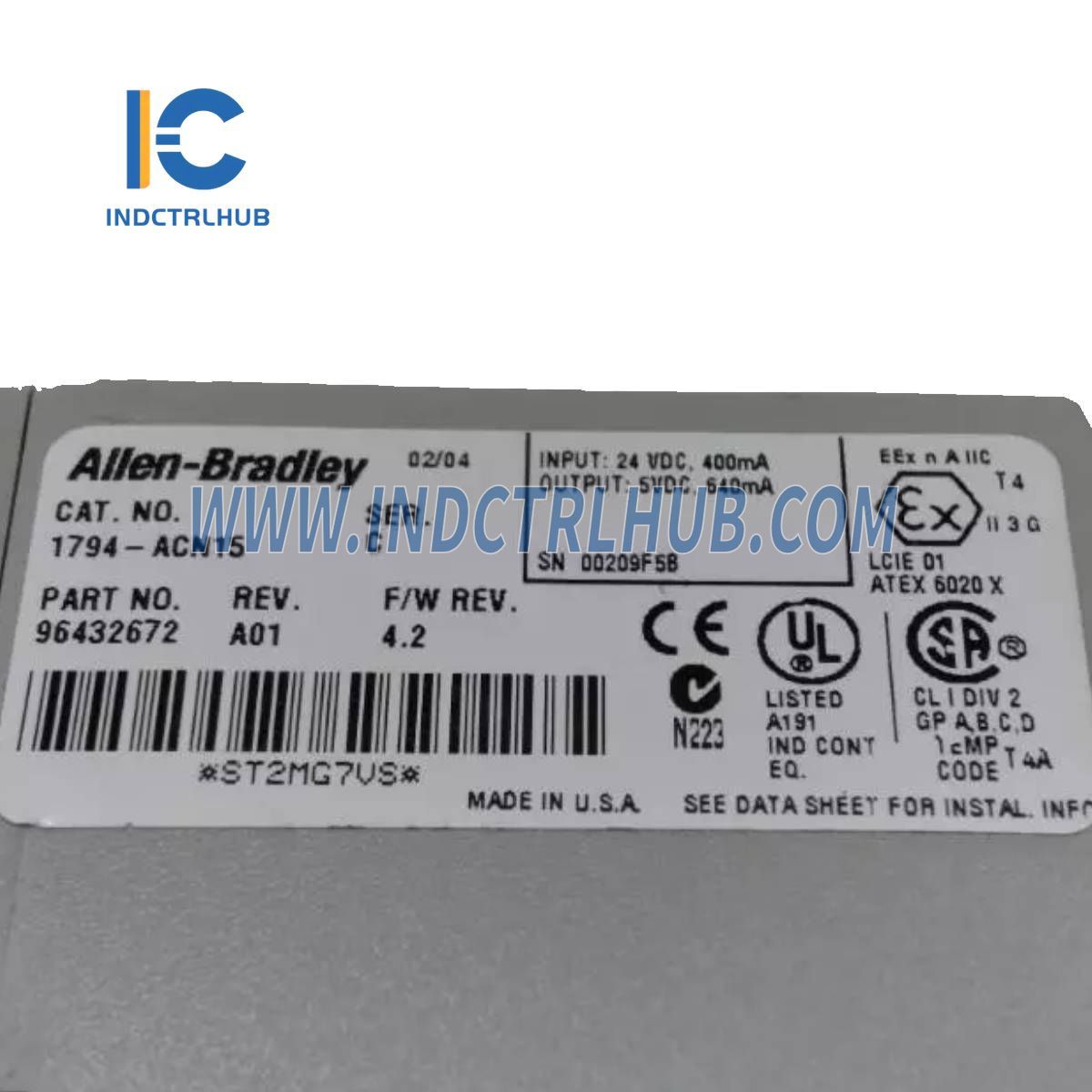 Allen-Bradley 1794-ACN15 FLEX I/O ControlNet Adapter