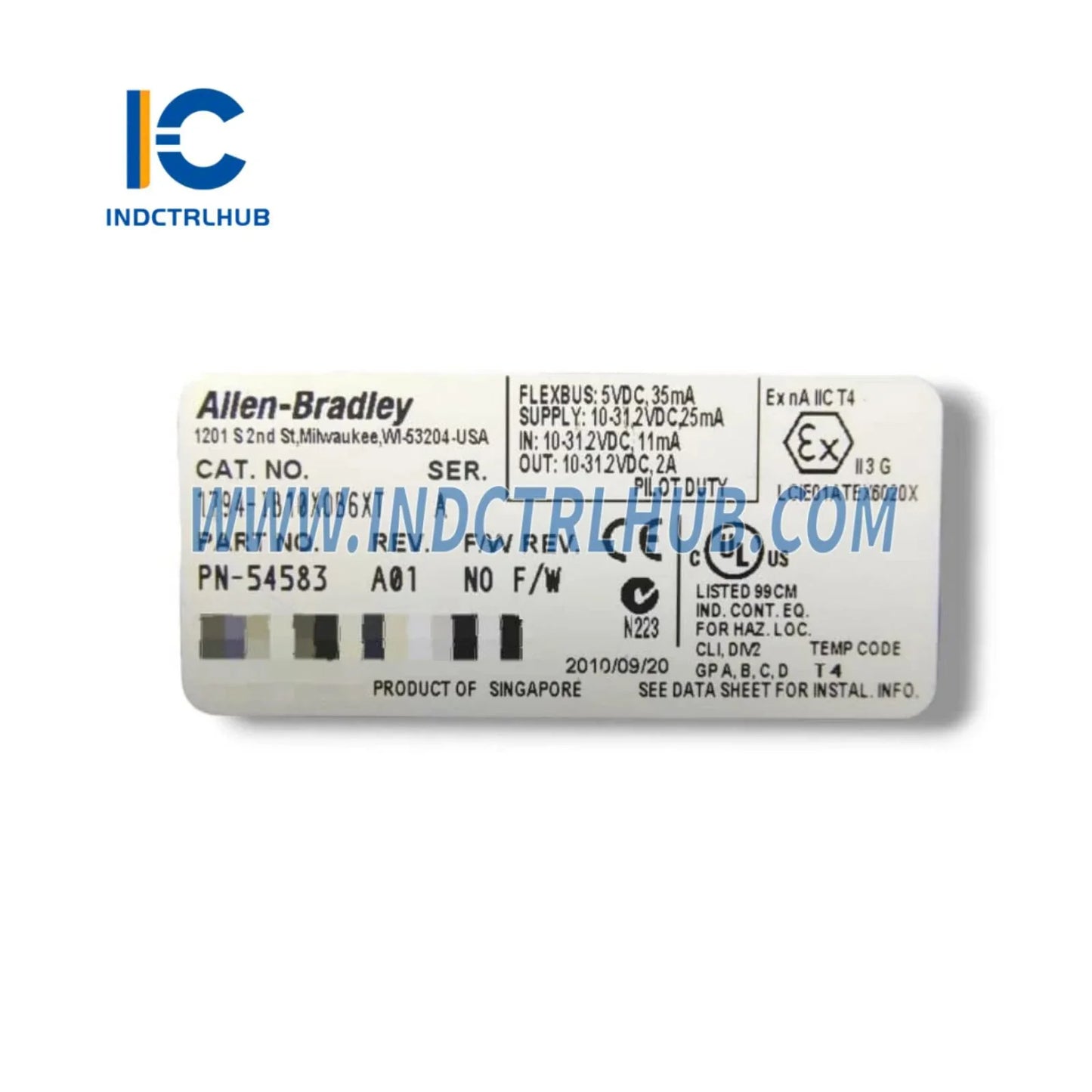 Allen-Bradley 1794-IB10XOB6XT Flex I/O комбиниран модул 10 входа 6 изхода