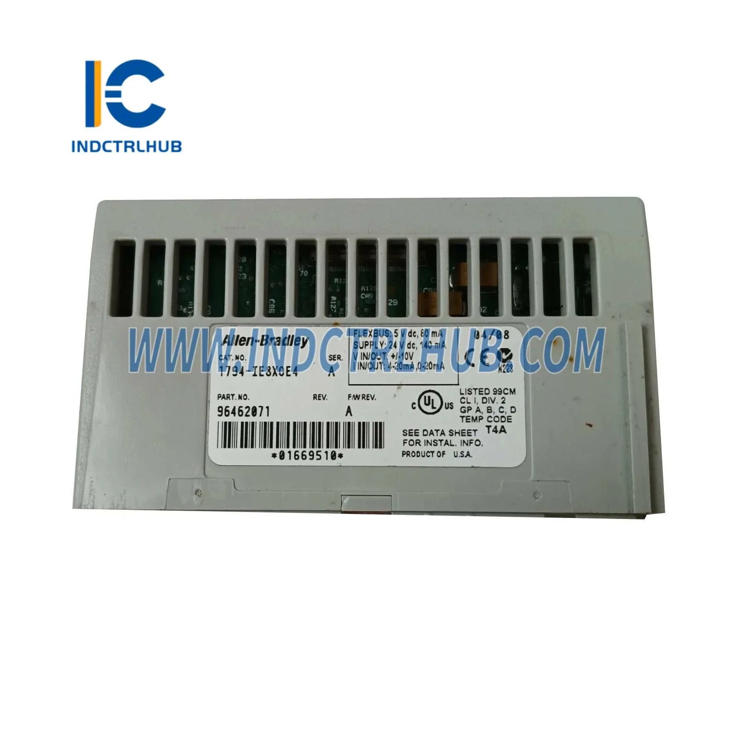 Authentic Nameplate and Serial Number for Allen-Bradley 1794 IE8XOE4 Factory Original Label