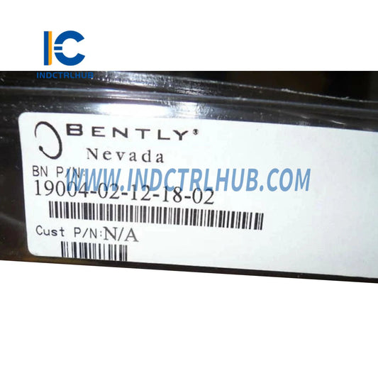 Authentic Nameplate and Serial Number for Bently Nevada 19004 02 12 18 02 Factory Original Label