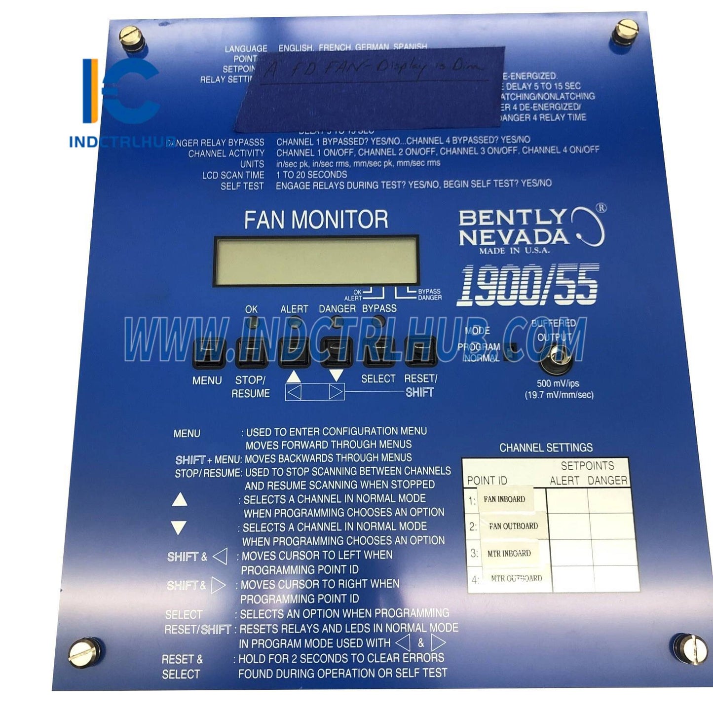 Bently Nevada 1900/55-01-01-01-00