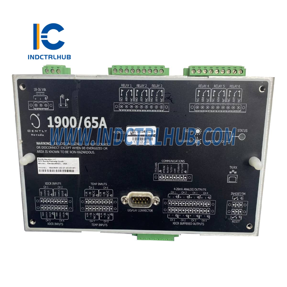 Bently Nevada 1900/65A 167699-02+172323-01 Thiết Bị Giám Sát Mục Đích Chung