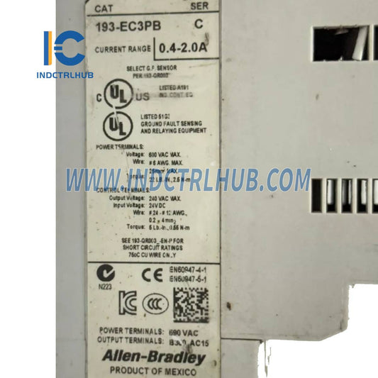 Allen-Bradley 193-EC3PB Overload Relay