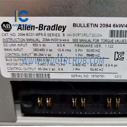 Allen-Bradley 2094-BC01-MP5-S IAM (460V) Modülleri Gücü
