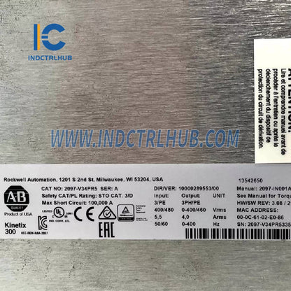 Allen-Bradley 2097-V34PR5 Kinetix 300 Servo Drive