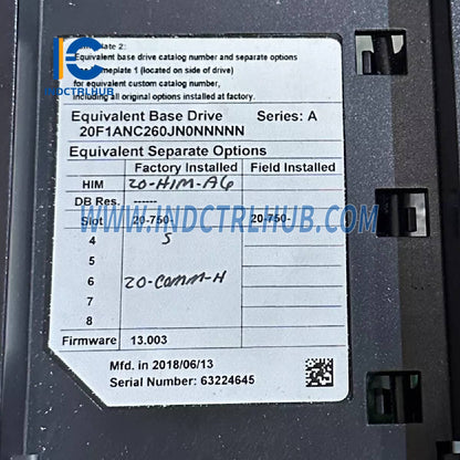 ALLEN BRADLEY 20F1ANC260JN0NNNNN درایو AC PowerFlex 753