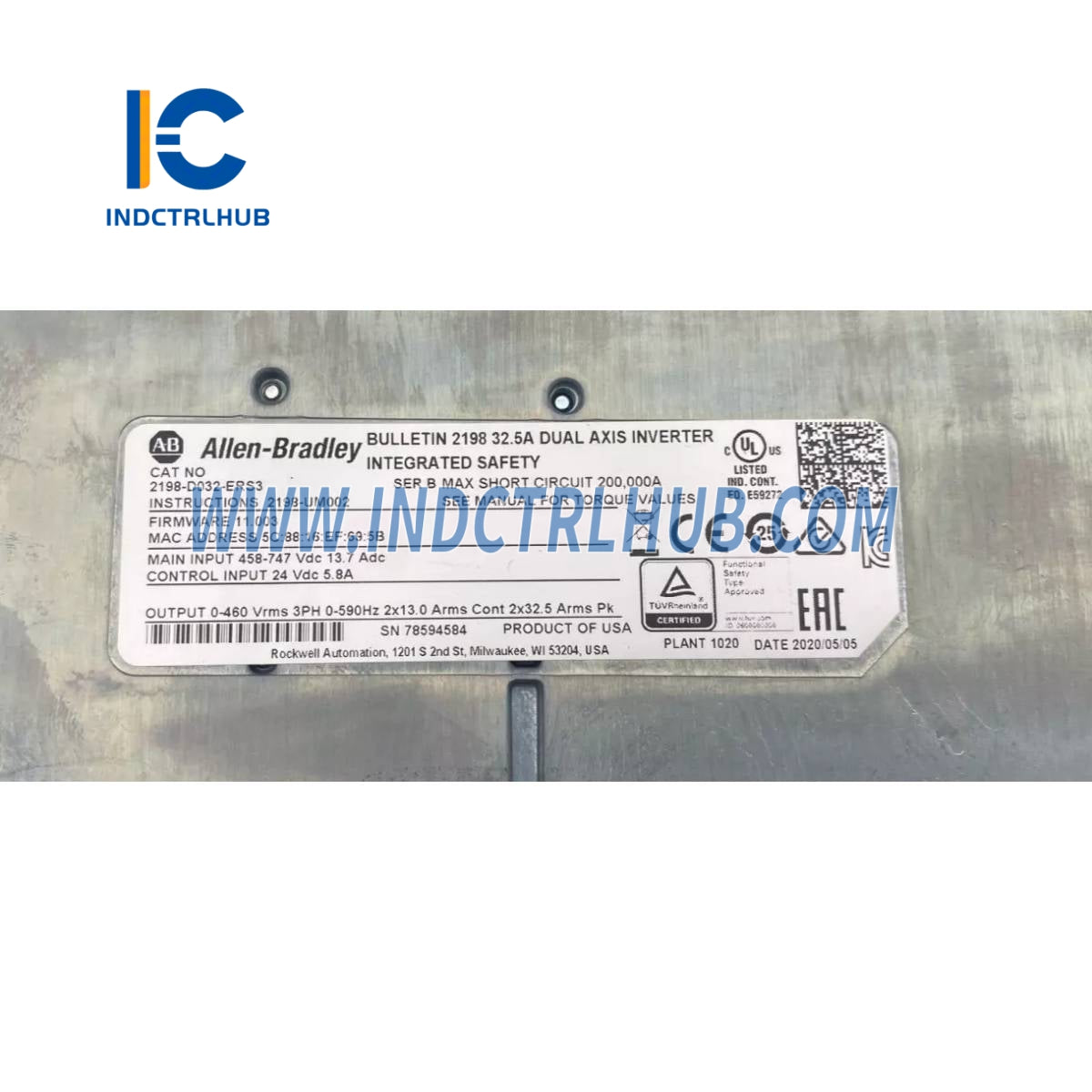 ALLEN BRADLEY 2198-D032-ERS3 Kinetix 5700 Drive System