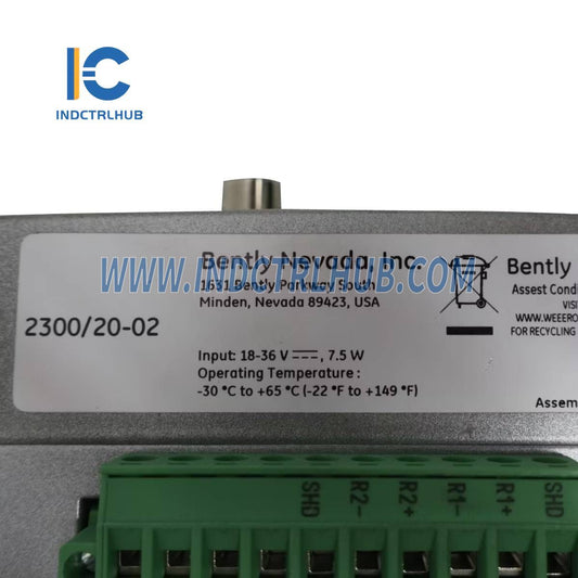 شاشة BENTLY NEVADA 2300/20 2300/20-02 بمخرجات 4-20 مللي أمبير